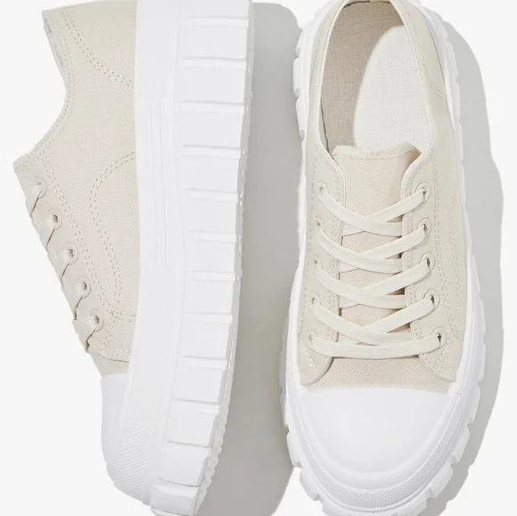 NIB canvas platform sneakers US 10 - Picture 4 of 7